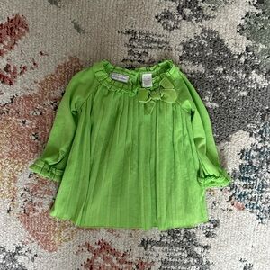 First Impressions Baby Girl Lime Green Tunic Dress Adorable 3-6 months 

Bin 19